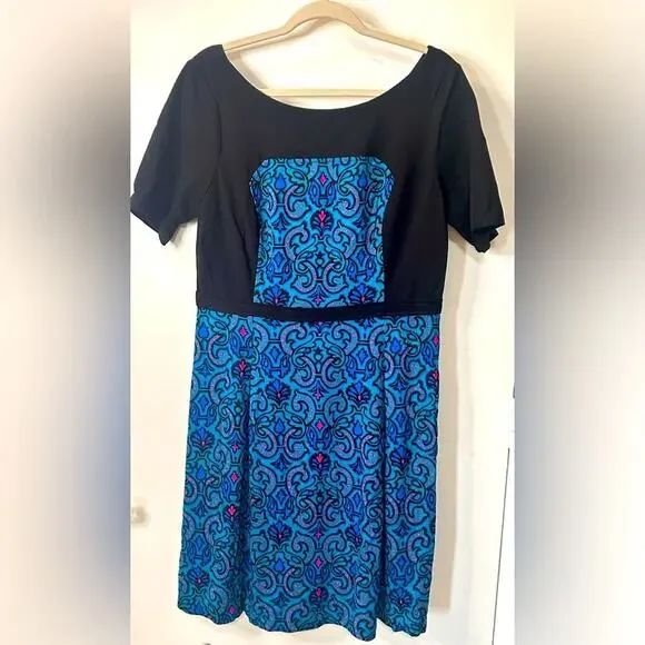 Nwt- Plenty by Tracy Reese 8 Floral Fleur Print Dress Pleated Anthropologie -14 - Picture 3 of 7
